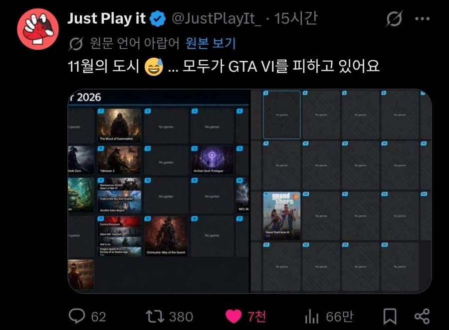 2026년 신작 게임들이 연말 출시를 꺼리는 이유.twit_2.webp