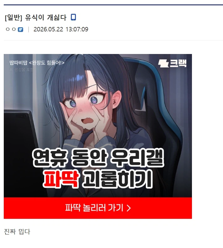 디씨의 글쓴이/광고/글내용이 어우러진 삼위일체짤_1.webp
