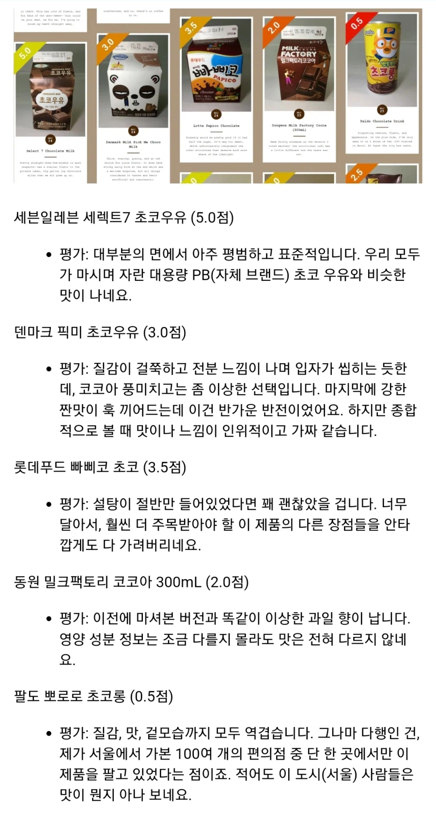 해외 초코우유 덕후가 평가한 한국 초코우유 52개_3.webp