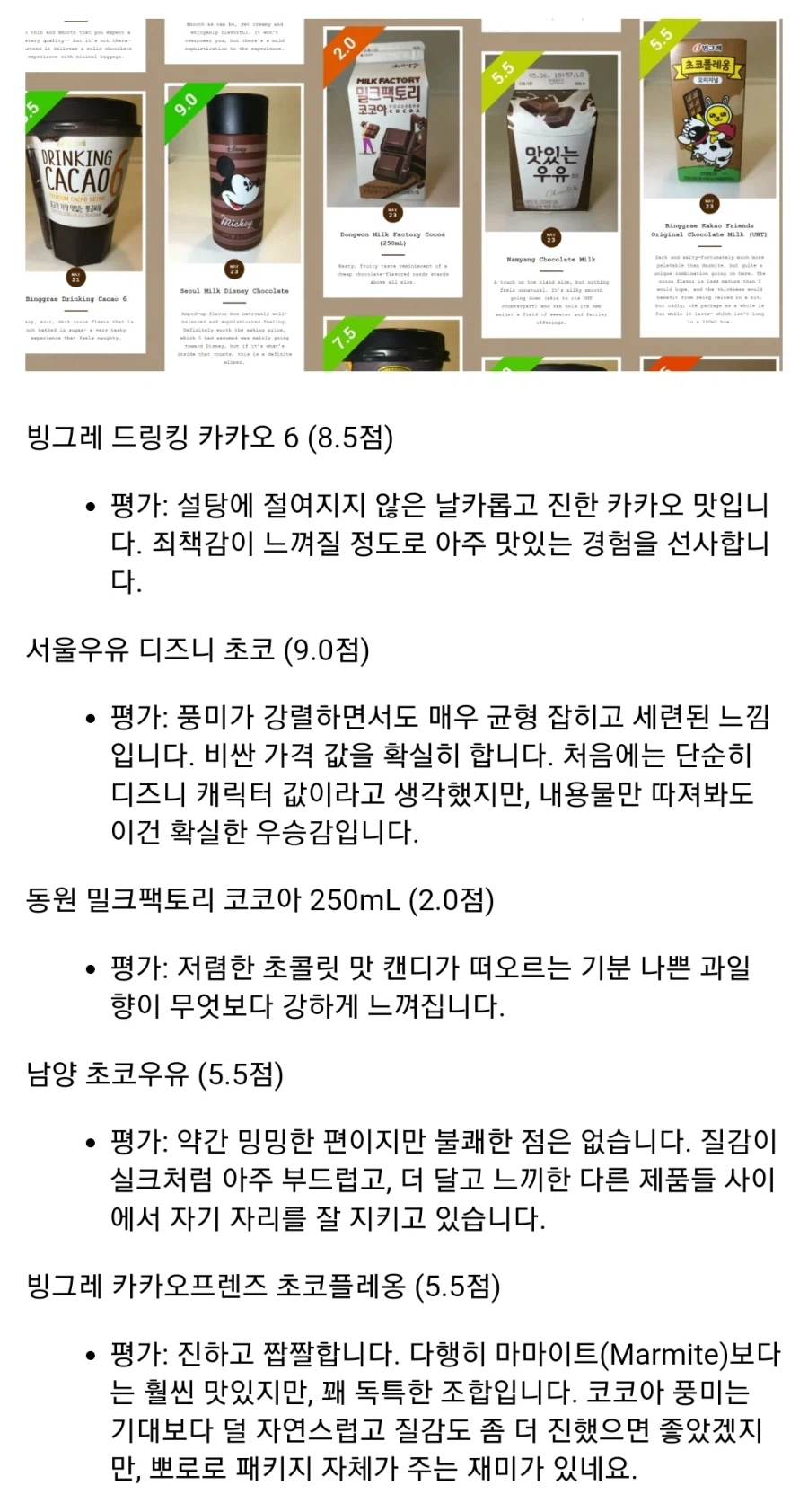 해외 초코우유 덕후가 평가한 한국 초코우유 52개_5.webp