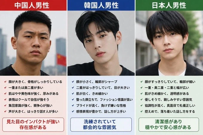 “한눈에 누가 중국인, 한국인, 일본인 남성인지 알 수 있어.”_2.webp