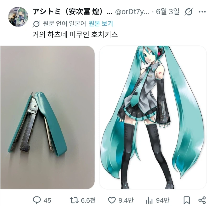 하츠네 미쿠와 닮았다는 호치케스_1.webp