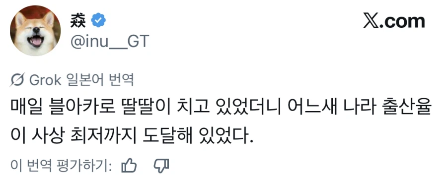 일본의 낮은 출산율을 눈치챈 일본인_1.webp
