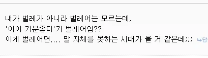 난 일베어 떄문에 뭔 말을 못하겠다는것도 웃김_1.webp