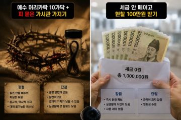 예수의 흔적 가지기 vs 100만원 받기.jpg_1.webp