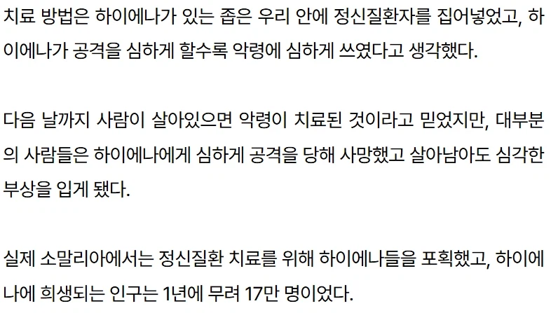 소말리아에서는 정신병에 걸린 사람에게 의사가 이놈 한다고 한다_2.webp