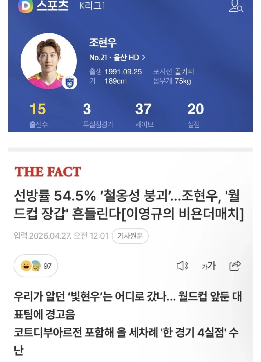 이번 월드컵에서 홍명보가 김승규 대신 조현우를 넣지 않은 이유_1.webp