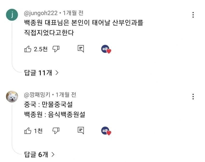 다시 봐도 웃긴 백종원 최초 드립 댓글 레전드.jpg_5.webp